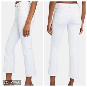 R13 kick fit jeans in bale white